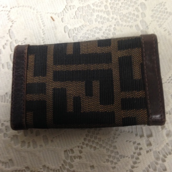 Fendi Italy, Zucca Pattern 4-hooks Key Case - Picture 5 of 9